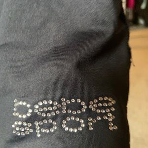 bebe short sleeve black Lace work out or casual